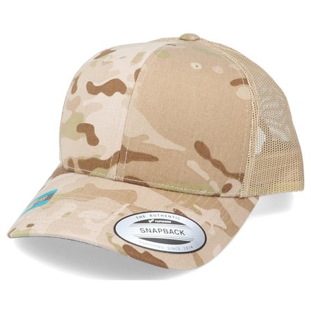 Yupoong - Camo trucker Boné - 6-Panel Multicam Arid/Tan Trucker @ Hatstore