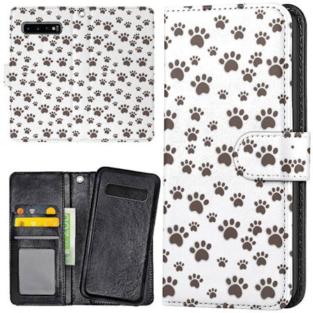 Samsung Galaxy S10 Plus - Lommebok Deksel Pote Mønster