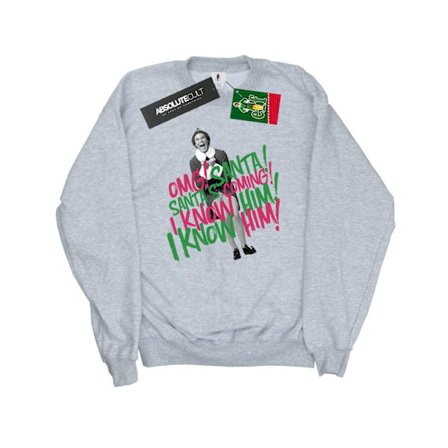 Elf Herr Santa ́s Coming Sweatshirt M Sports Grey