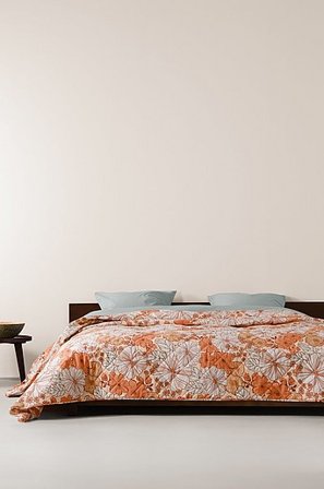 Jotex - Bold Tagesdecke Orange/mehrfarbig - FIORI - Kaufe Tagesdecken bei Jotex