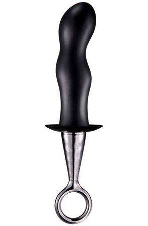 Silicone Butt Plug With Finger Ring 22,5 cm Anaalitappi vetorenkaalla