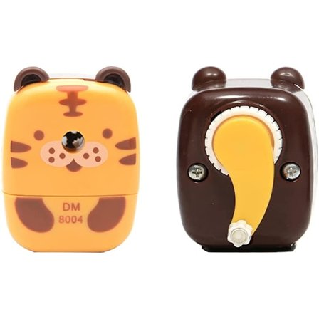 Blyantspisser med tegneserie dyrehåndtak