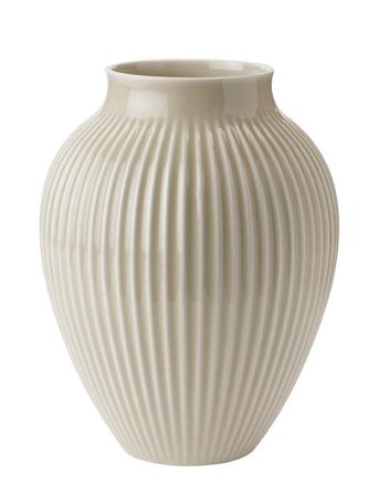 Knabstrup Keramik | Knabstrup Vase H 27 Cm Ripple Sand | H27CM