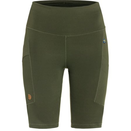 Fjällräven Abisko Short Tights XXS - female - Deep Forest - Trekking tights