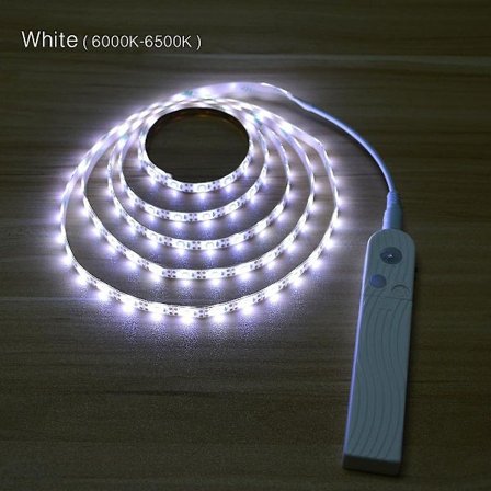 Pir Bevægelsessensor LED Strip Lys Trapper Skab Hjem Batteridrevet Lampe