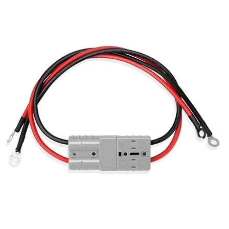 2 stk. elektrisk gaffeltruck opladningsstik kabel med O-ring batteristik hurtigstik 50A 8Awg stikledning