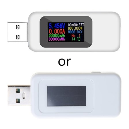 USB Sikkerhetstester USB Digital Strømmåler Tester Multimeter Strøm- og Voltmeter