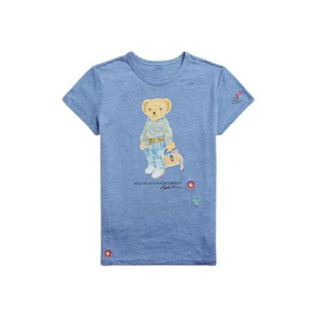 Polo Ralph Lauren, T-Shirts Niebieski, Kobieta, Rozmiar: L