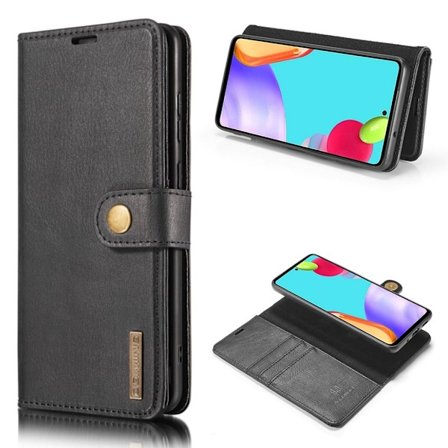 DG.MING Samsung Galaxy A52 5G 2-in-1 lompakkokotelo - Musta