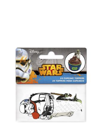 Star Wars Bakery Paper Topper - 24 Pcs Patterned Magic Store