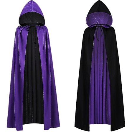 Vändbar Cape för Vuxna och Barn, Påsk Halloween Jul Mantel Maskerad Vampyr Häxa Trollkarl Rollspel Cape-Perfekt