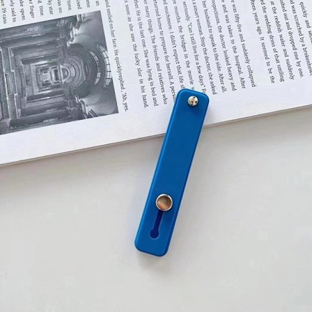 Mobilringhållare i silikon, telefonbaksida klistermärke hållare, enfärgad push-pull silikonhållare, live streaming lat person hållare