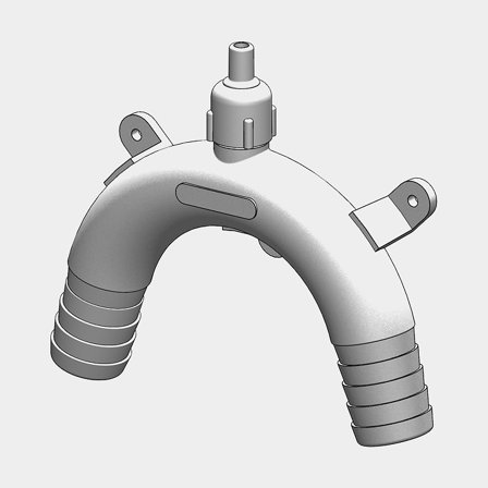 Rurka odpowietrzająca / wentylowana pętla TruDesign Vented Loop, 25 mm (1"), biała - Jachtowa