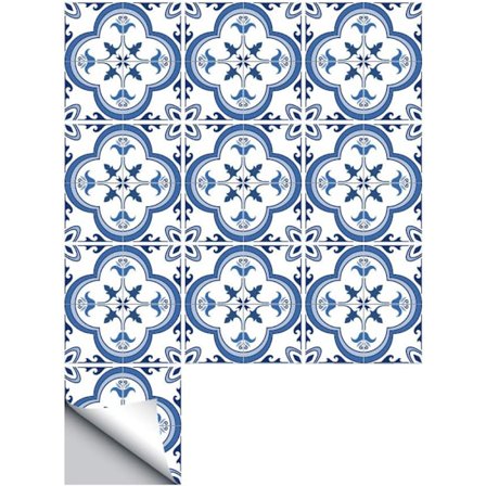 10 kpl marmorikuvioisia laattatarroja kylpyhuoneeseen ja keittiöön, Marokko-tyyliset vedenpitävät itseliimautuvat 3D-laattatarrat keittiöön (