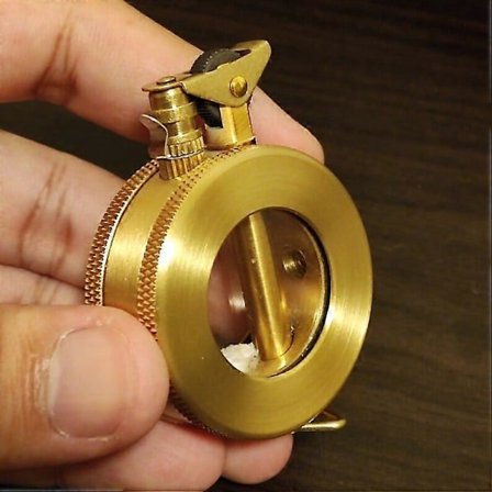 Messing Petroleumslampe Retro Petroleumslampe Med Transparent Rum bb1803