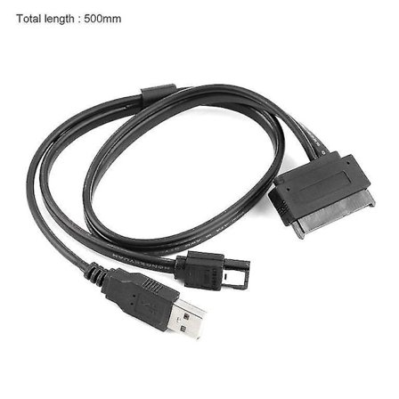 2,5 Tums HDD Sata 22-stifts till Esata Data USB-kabel