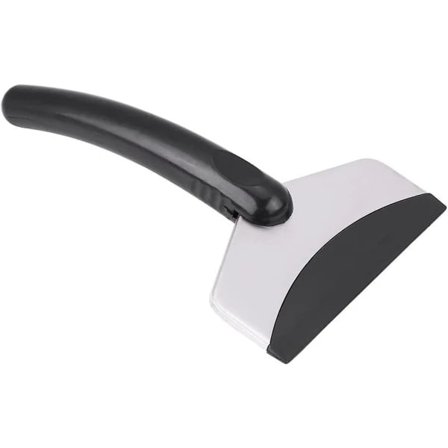 Snøskraber til bilrude, rustfri nødsneskraber til forrude, isskraber til forrude, snøskraber 2 stk., sort + sølv