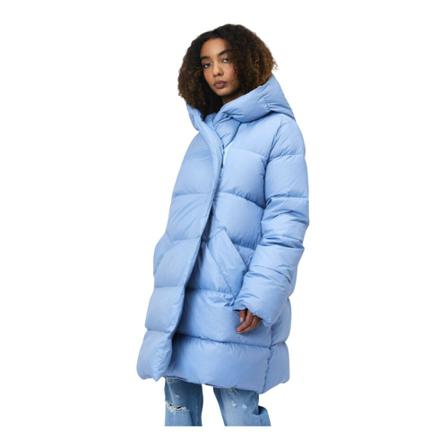 Silvian Heach, Oversized down jacket with hood Blauw, Dames, Maat:M