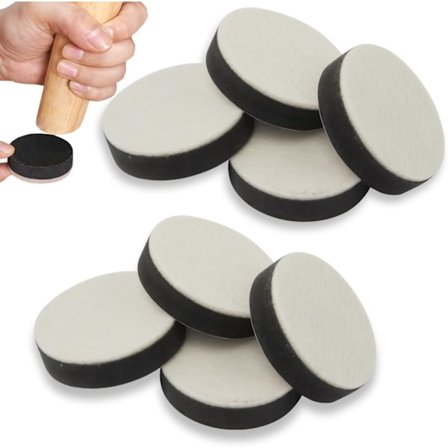 Huopaiset tuolinpäälliset, Lords pyöreät huonekalutyynyt liukueste, yhteensopiva korotetun korkeuden kanssa, hiljainen ja kulutusta kestävä 