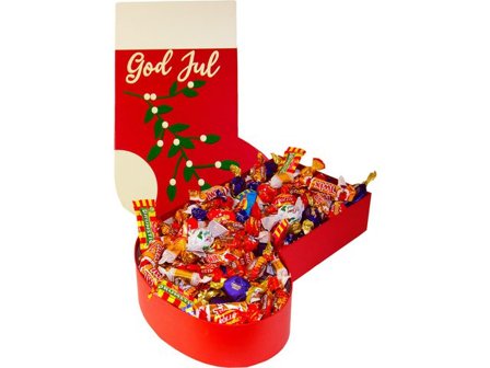 Carl Choklad&Present Godis Presentask Julstrumpa mix 1,3kg - Lyreco - Kök och servering - Ätbart - Godis och choklad