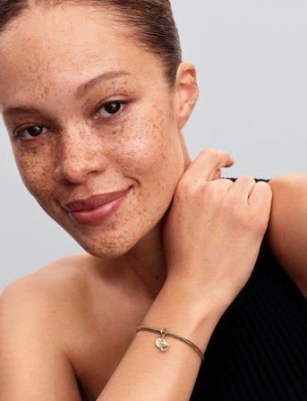 Pandora Hook 14K Gold-Plated Double Dangle With White Lacquered Artificial Pearl And Clear Cubic Zirconia - Gold - ONE SIZE