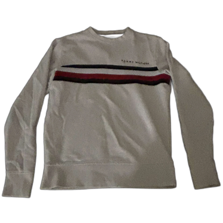 Vit Tommy Hilfiger tröja med ränder