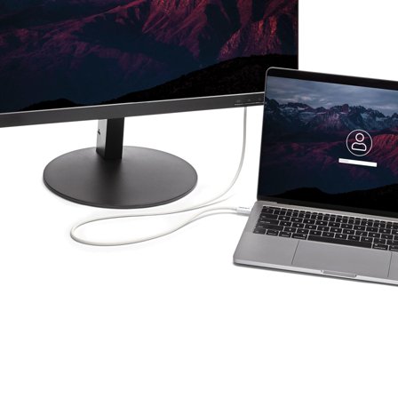 StarTech 3.3ft (1m) Thunderbolt 3 Cable, 20Gbps, 100W PD, 4K Video, Thunderbolt-Certified, Compatible w/ TB4/USB 3.2/DisplayPort - Thunderbolt-kabel -