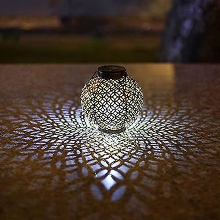 Lett Retro Hengende Solcellelykt Med Håndtak Brukes Som Bordlykt Vanntett Utendørs For Hage Terrasse Veranda, Etc