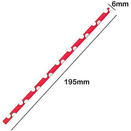 300 stk Papir sugerør Biologisk nedbrytbare Bulk For Juicer Cocktails Shakes