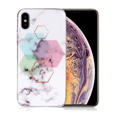 Marmormotiv iPhone Xs Max skal - Stil S multifärg