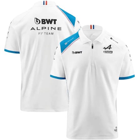 Suuret Black Friday -tarjoukset! 2023 F1 Formula 1 Alonso POLO lyhythihainen kilpa-paita valkoinen