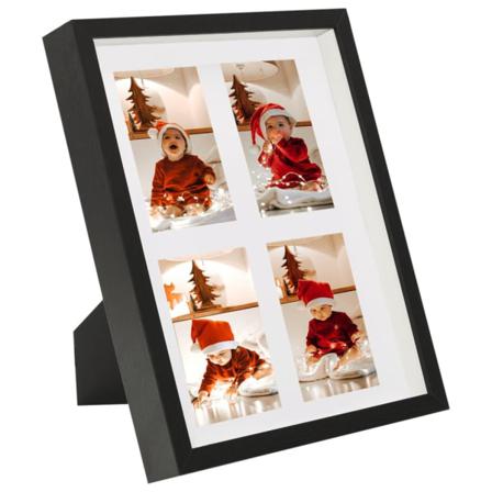 Vidaxl Fotoramar 3d 5 St Svart 28x35 Cm För 4x(10x15 Cm) Cm Bild Svart