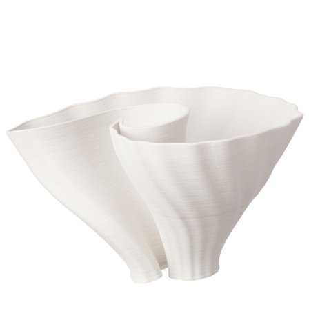 Valkoinen keraaminen maljakko, 24x24x17 cm – Moderni muotoilu