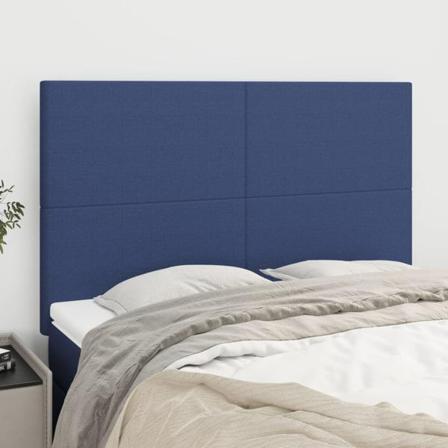 Vidaxl Huvudgavlar 4 St Blå 72x5x78/88 Cm Tyg Blå