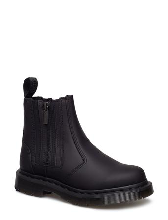 2976 Alyson W/Zips Black Snowplow Wp Shoes Chelsea Boots Ankle Boots Ankle Boot - Flat Svart Dr. Martens