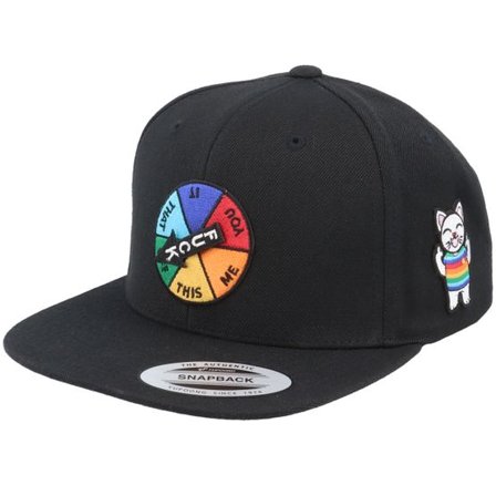 Iconic - Svart snapback Keps - Spinner Wheel Black Snapback @ Hatstore