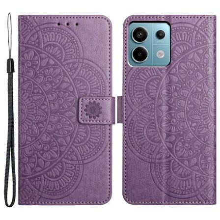 SKALO Xiaomi Redmi Note 13 Pro 5G Mandala Flip Cover - Lilla