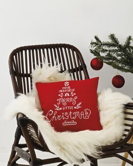 Broderikit Pude Juletekst - Permin