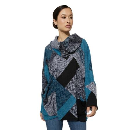 Joseph Ribkoff Round-neck Strik Blå, Dame Striktrøjer