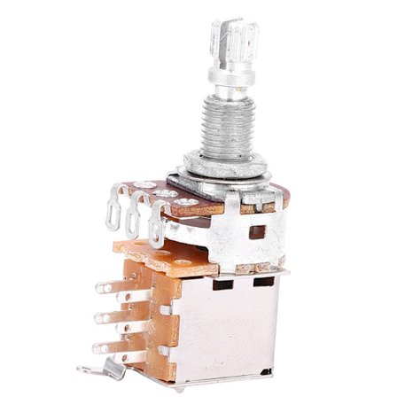 A500K Elektrisk gitarr linjär potentiometer tonkontroll dragknapp switch pot pickup switch