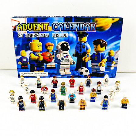 Hot 2025 Julekalender Basketball Fodbold Astros, 24 Dages Nedtællingskalender, Julekalender Overraskelsesgave til Børn