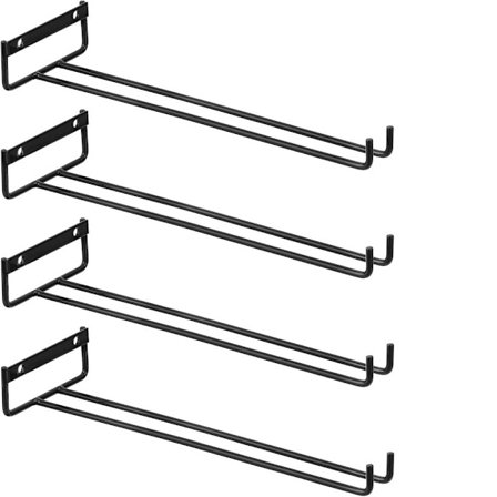Vinglassholder, 30 cm jern under skap Stamware Rack, 4 stk