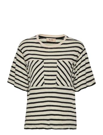 Aquila O-Ss Stripe Tee T-shirt Top Multi/mønstret MOS MOSH