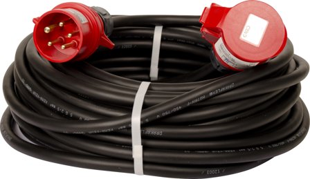 Gelia 010131-25 Skarvsladd 3-fas, 32A, RDOE 5G6 25 m, Byggcentral