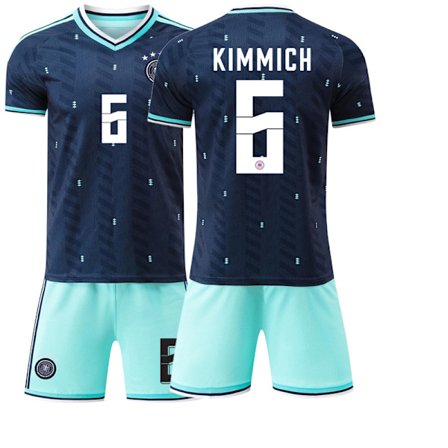 2025–2026 Tyskland VM Bortatröja Barn Vuxen Fotbollströja Set No.13 Müller No.8 Kroos No.7 Havertz 2627 Tyskland Borta No. 6