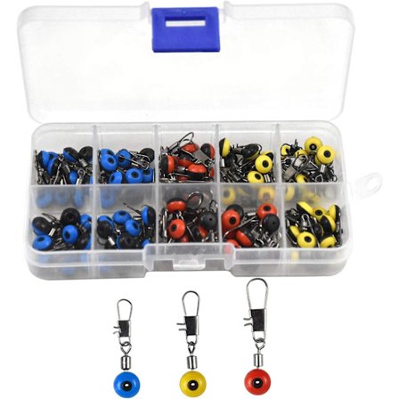 Fiskespind, 100 stk Fiskeklips, Fiskerum Bønne