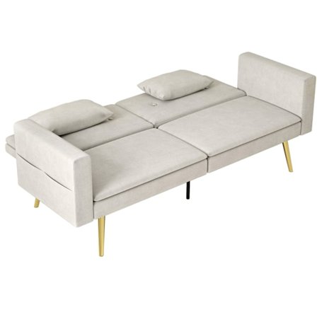 Rootz 2 Seater -sohva - Cabriolet Sohva - Sleeper -sohva - Velvet Comfort - 181W x 73d x 78,5H CM - Ihanteellinen olohuoneeseen ja vierashuoneeseen