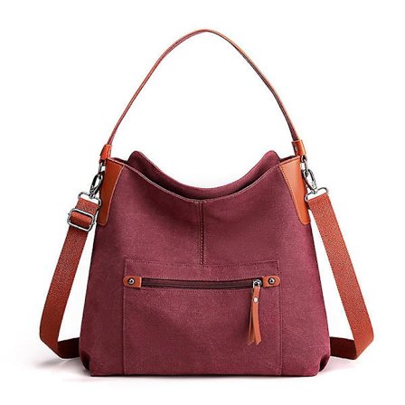 2023 Large Handbags Canvas Shoulder Bag Ladies Vintage Tote Bag Crossbody Bag For Work Daily Use With Detachable Shoulder Strap, Christmas Gifts,mothe