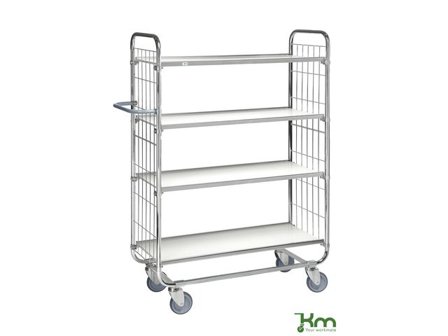 Hyllvagn 8000 4 hyllplan 1195x470x1590mm - Lyreco - Emballage och lagerutrustning > Lagerutrustning > Vagnar