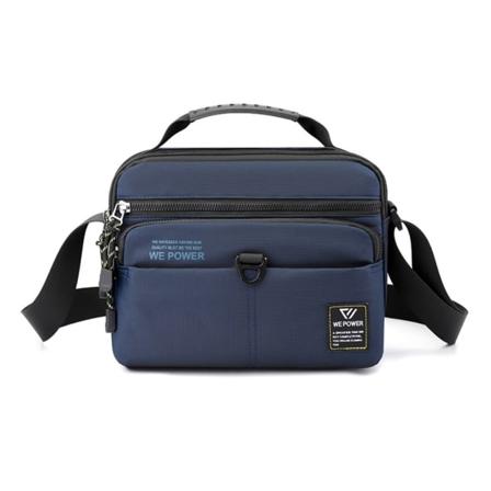 Axelväska för män Enkel resor Crossbody-väska Man Casual Handväska Stor kapacitet Messenger-väska för Sport Träning Vandring Royal blue